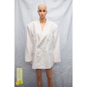 KBB by Kahlana Women's The David Blazer- Cream XL